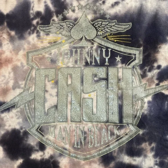 JOHNNY CASH MAN IN BLACK T-SHIRT - Picture 2 of 4